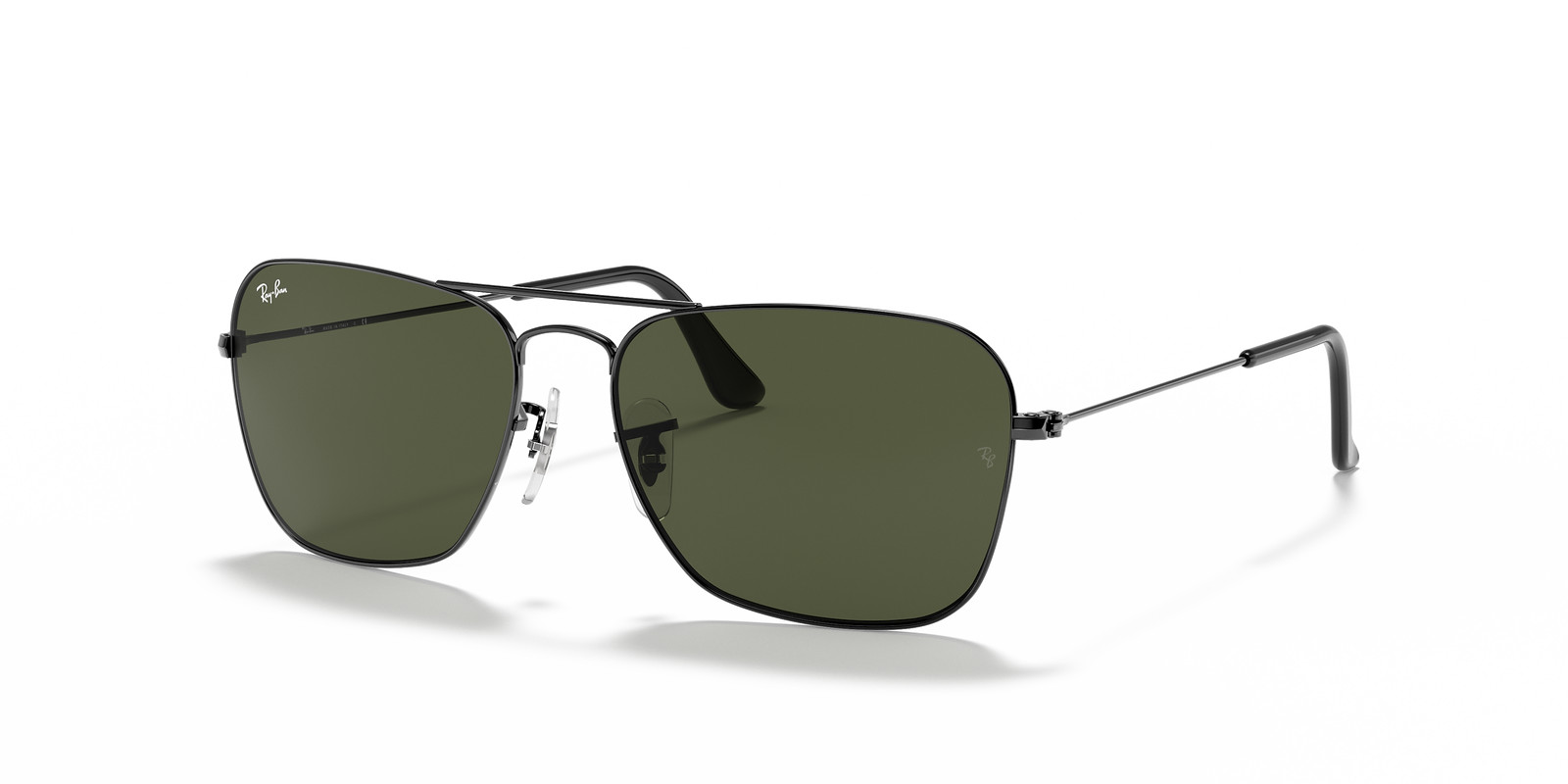 Ray-Ban Caravan Polished Gunmetal / G-15 Green 58 mm Sunglasses RB3136 004 58-15