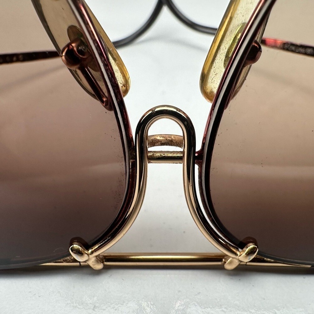 Rare Porsche Design Gold/Red Frame Sunglasses (Unisex) US PAT. NO 4 176 921