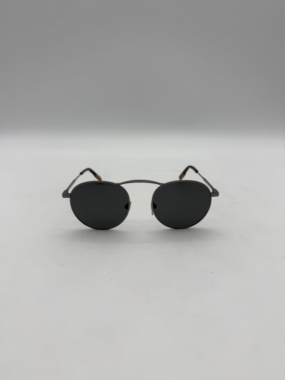 Ermenegildo Zegna Sunglasses EZ0114 08C Shiny Silver/Gray 50-19-145 No Case