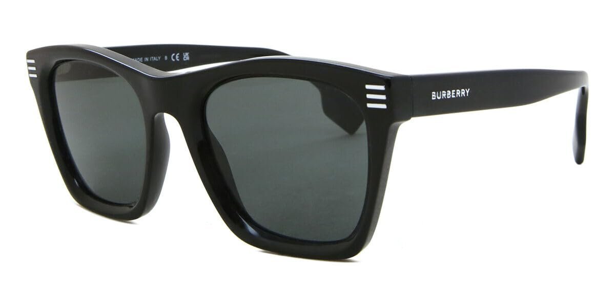 BURBERRY Cooper BE4348 300187 52mm Black Dark Grey Men’s Sunglasses