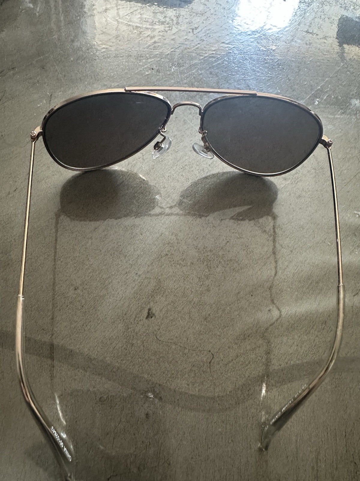 Vintage Sunglasses Men Sports Driving Gold Metal Aviator Gradient