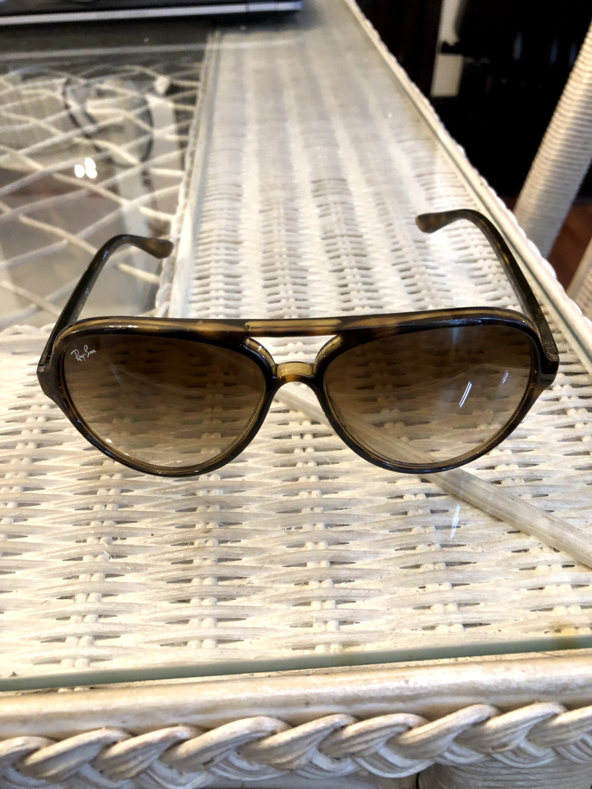 Ray-Ban RB4125 CATS5000 710/51 Aviator Sunglasses – Matte Havana