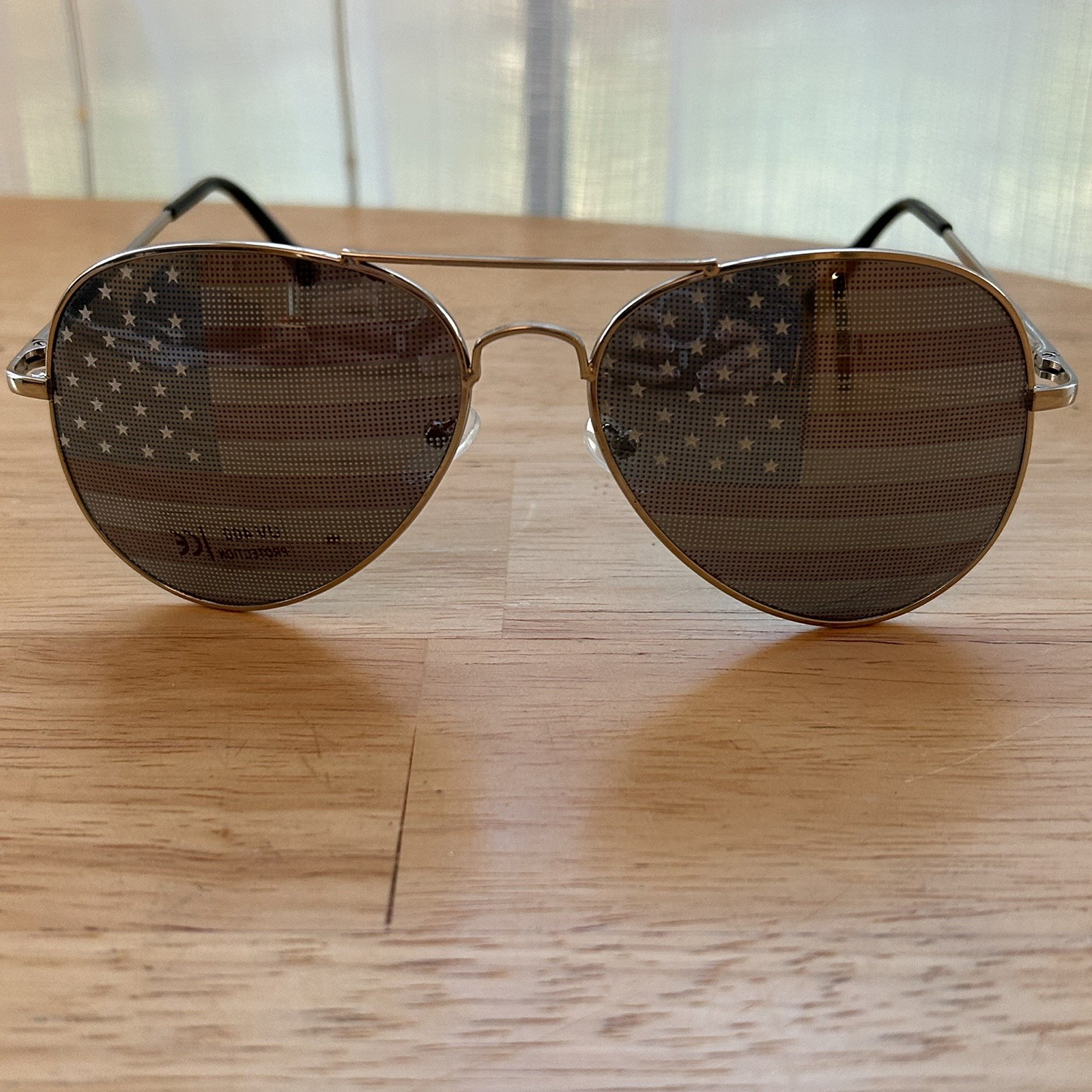 USA Glasses American Flag Aviator Sunglasses United States patriotic