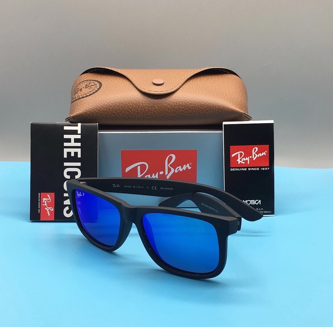 RB4165 Ray-Ban Gray JUSTIN Unisex Sunglasses {RB4165 54-16 145MM} ROT-001