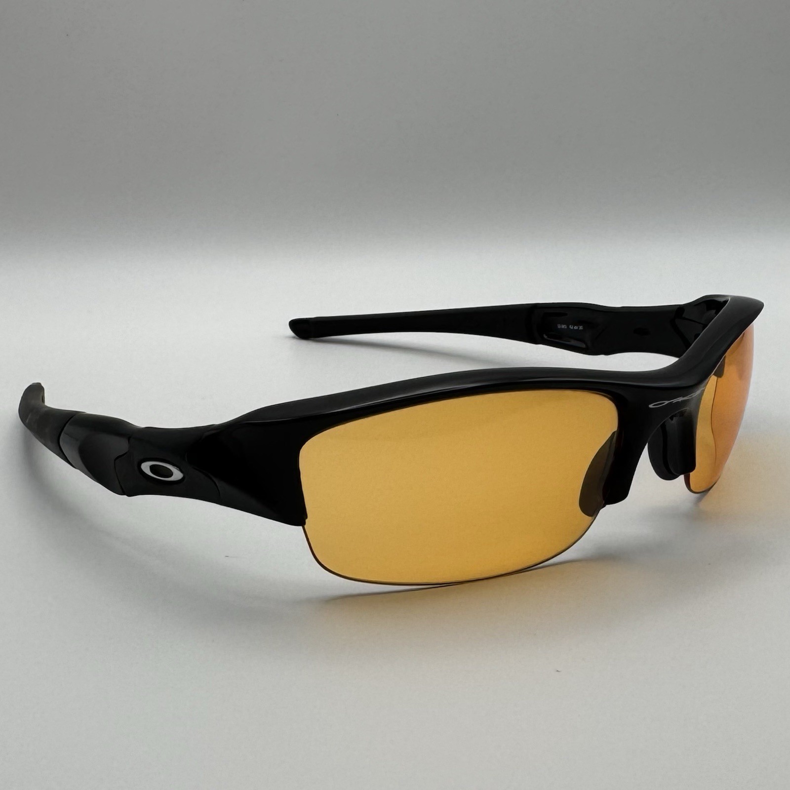 Oakley Flak Jacket XLJ 03-953 Jet Black Yellow Persimmon Sunglasses Made In USA