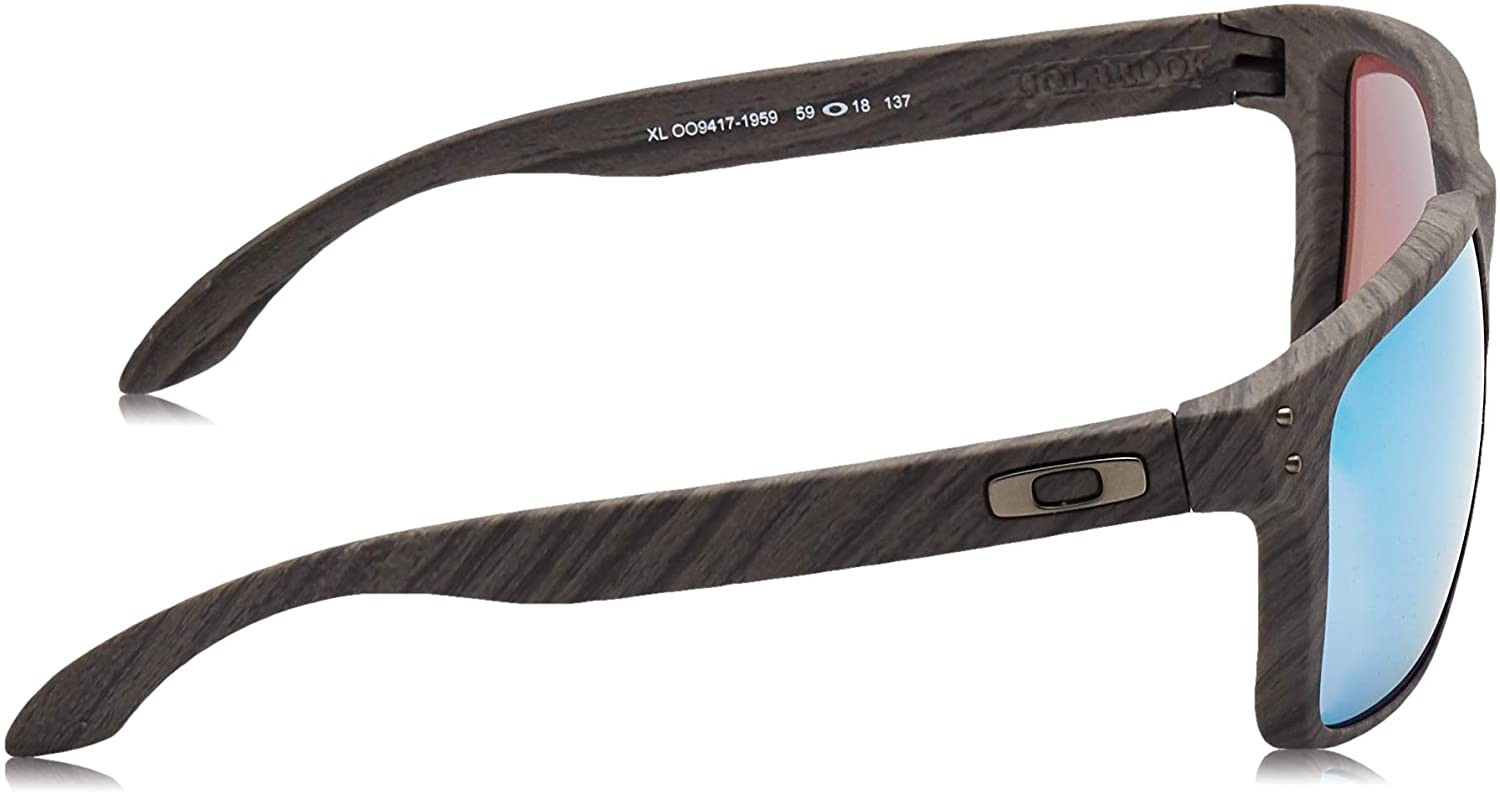 Oakley 0Oo9417 Holbrook Xl Square Sunglasses – Woodgrain / Prizm Deep H2O