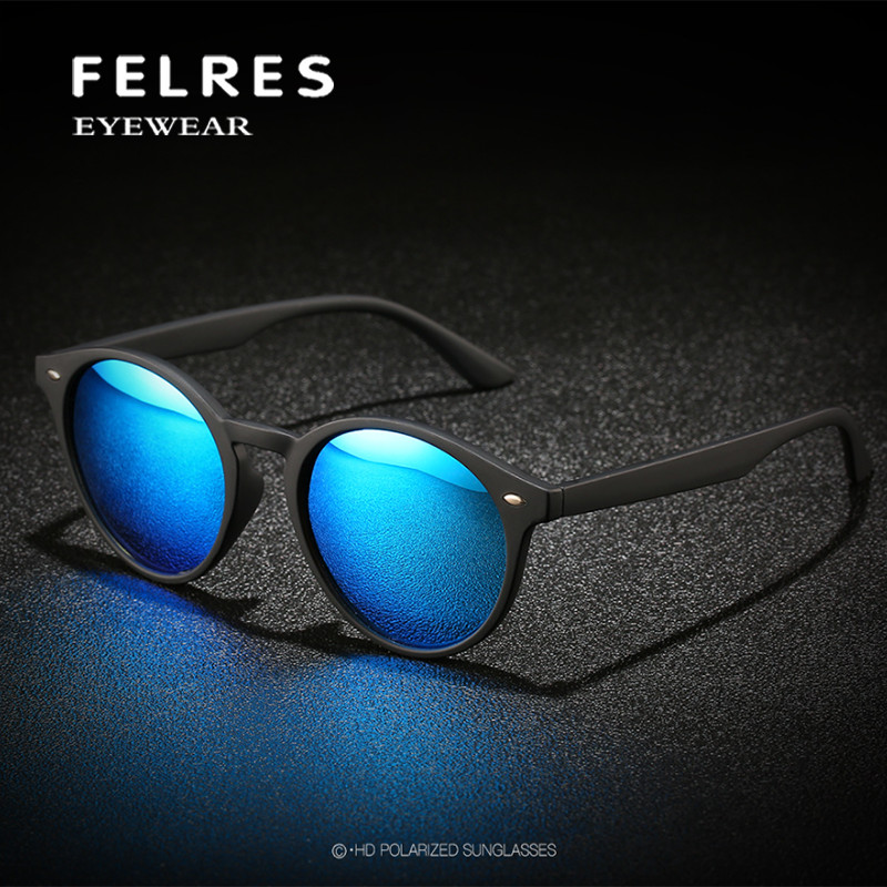 Men Women Round Polarized Retro Sunglasses Driving Fishing Sports Glasses UV400