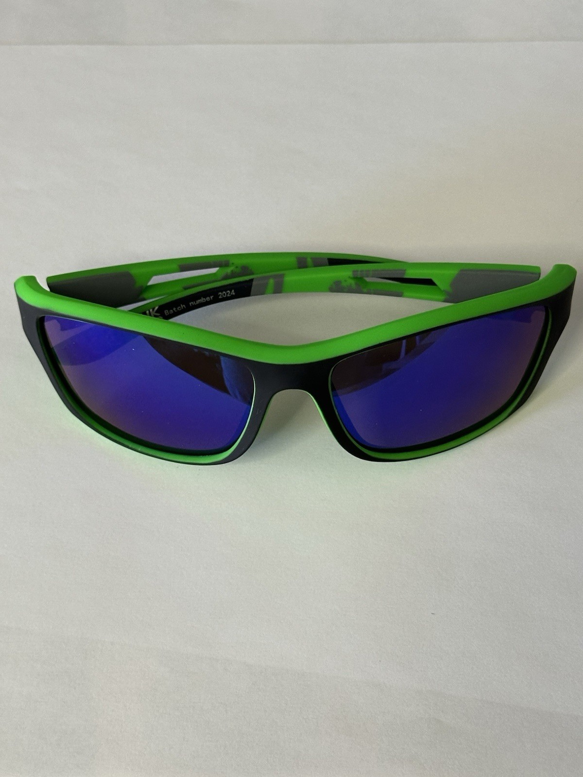 Sunglasses Men Lightweight Reflective Green And Black