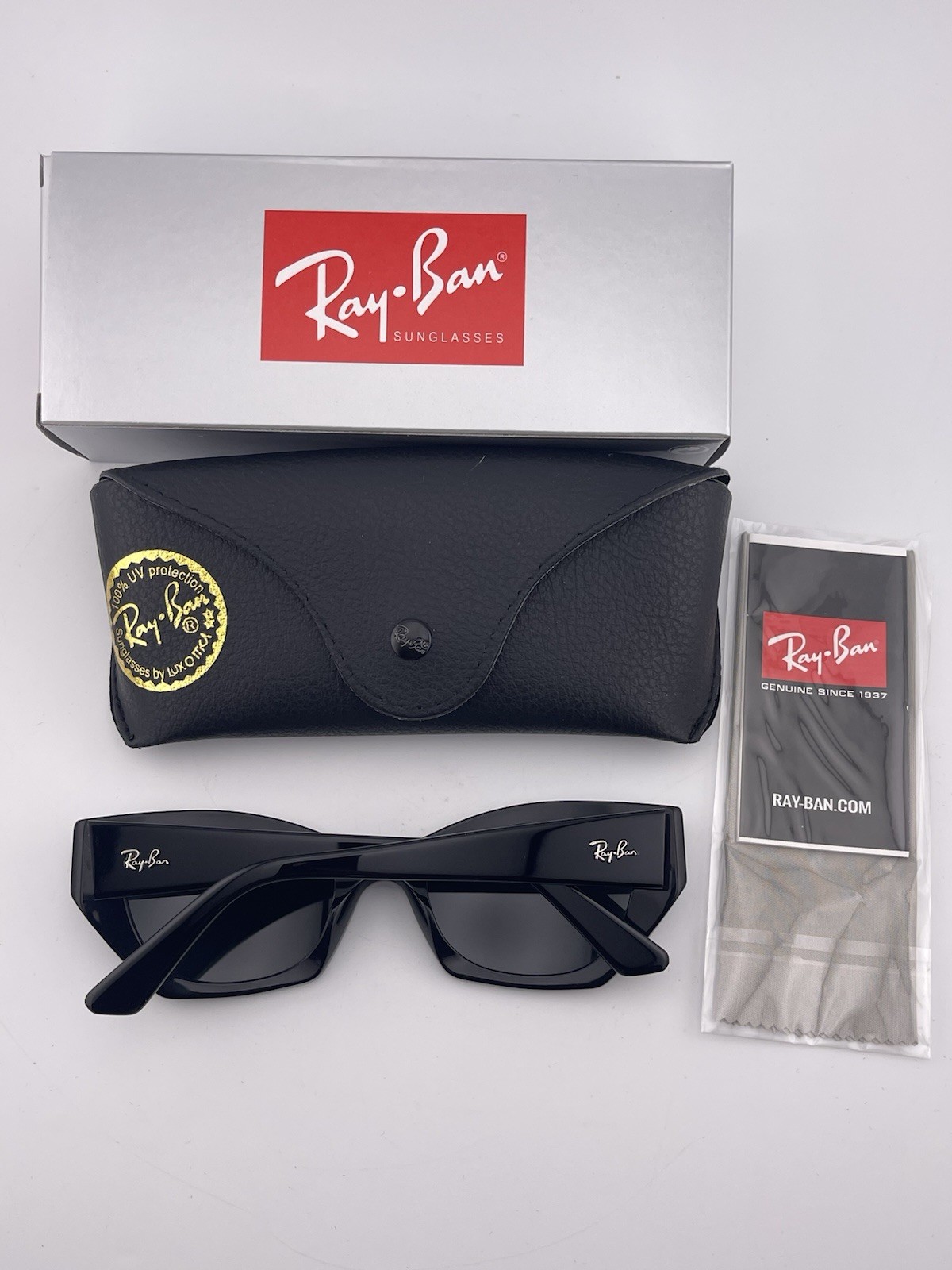 Ray-Ban Zena Bio-Based Black/Dark Grey 52mm Sunglasses RB4430 667787 52-22