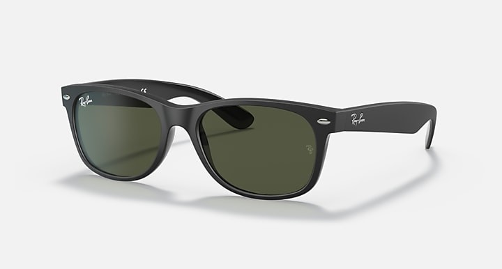 RAY-BAN NEW WAYFARER 6462/31 FRAME LENSES G-15 GREEN- SIZE 58/18 – MATTE BLACK
