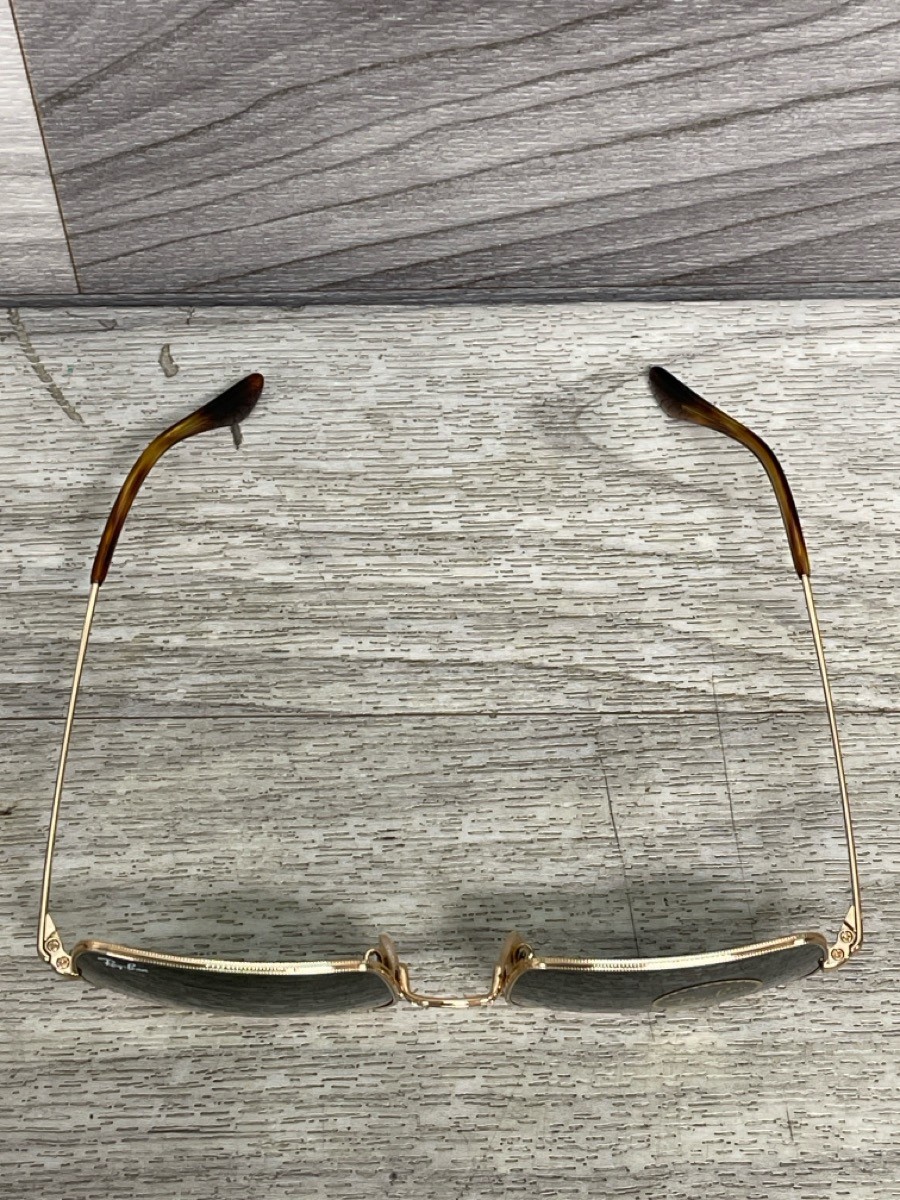 Ray-Ban RB1971 Square Metal Sunglasses With Classic Flat Lenses (A1D028502)