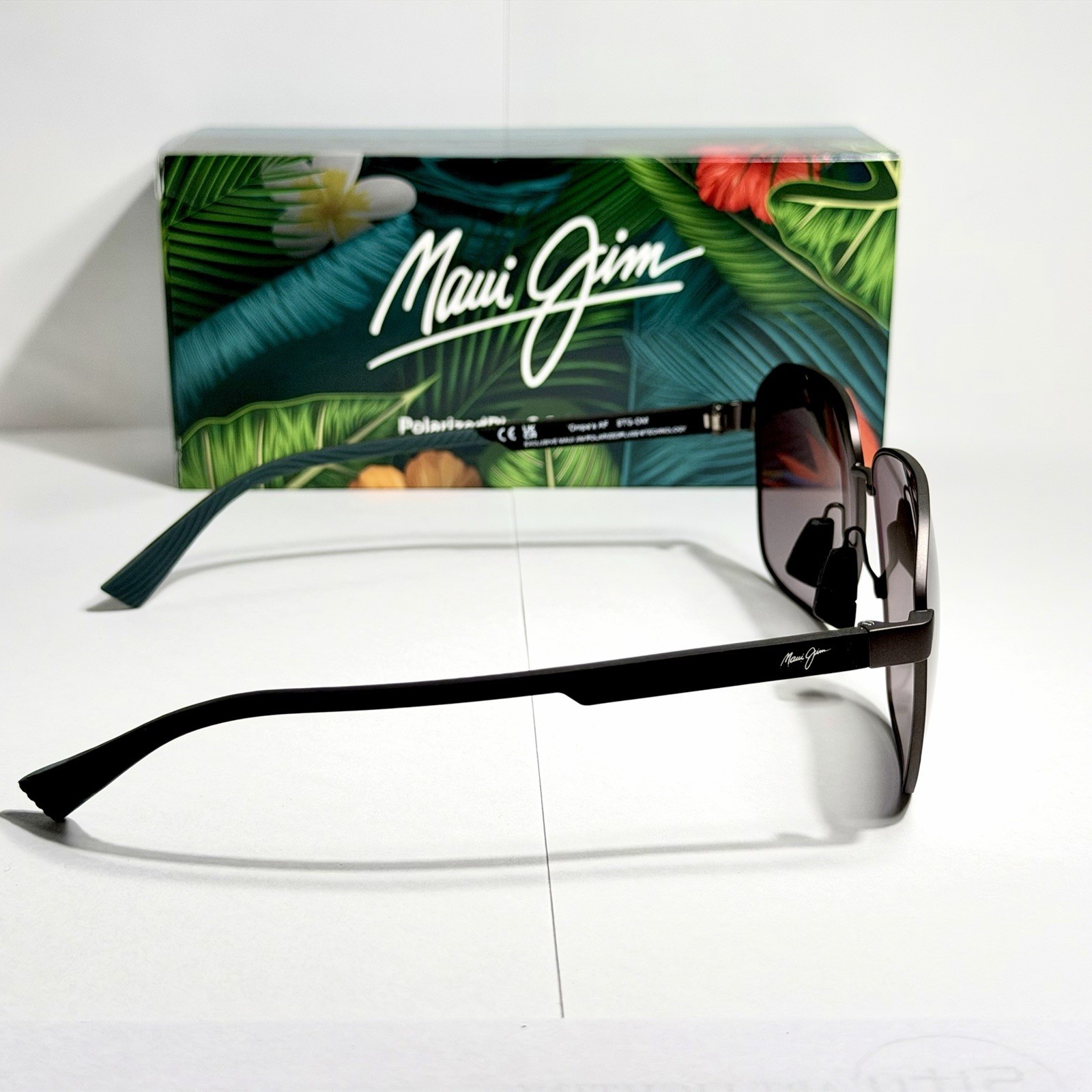 MAUI JIM ONIPAA MJ 651-02 MATTE GUNMETAL W/ SILVER TO BLACK POLARIZED SUNGLASSES