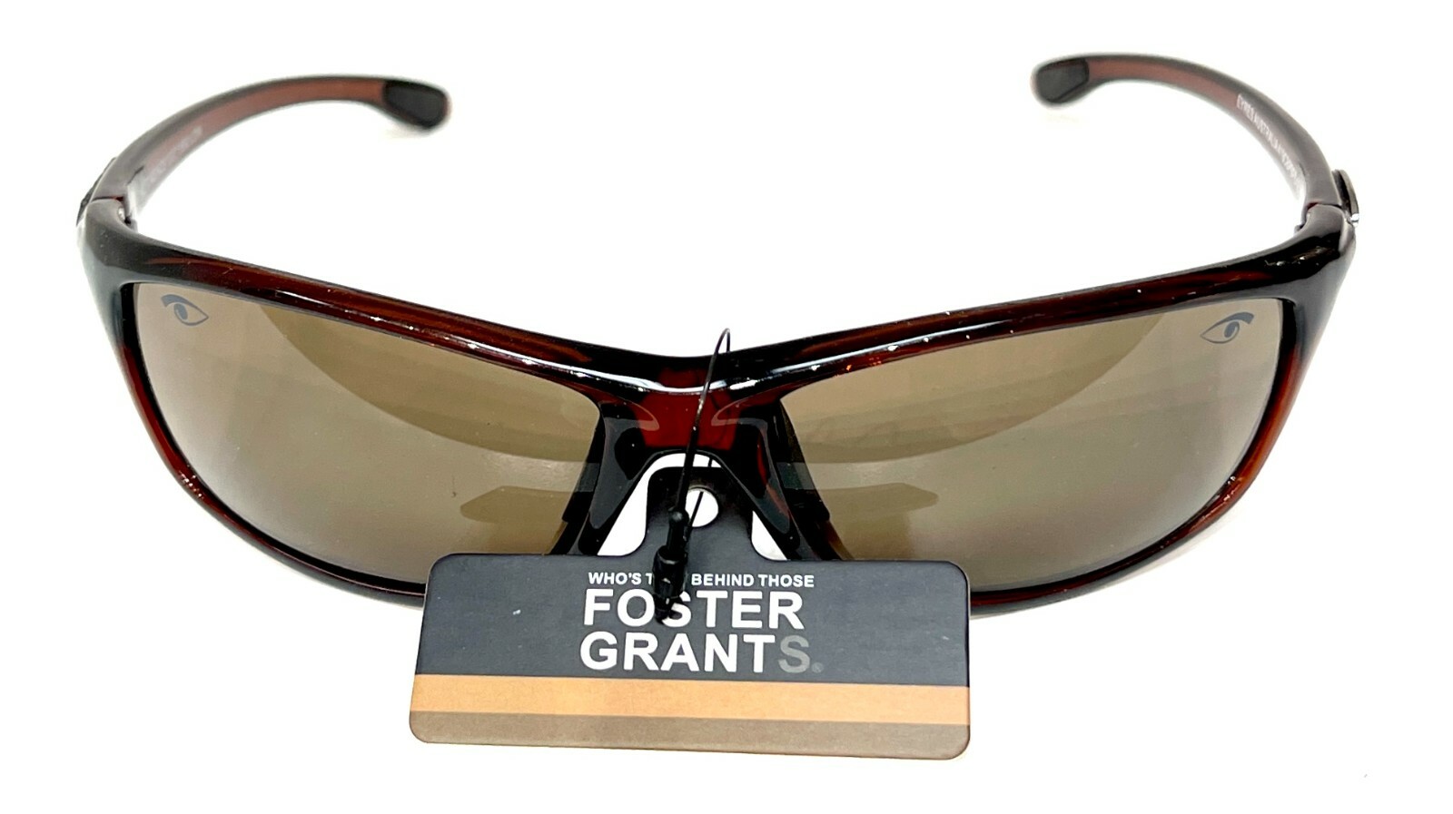 Sporty Sunglasses For Men 100% UV Protection Brown Frame and Lens Super Stretch