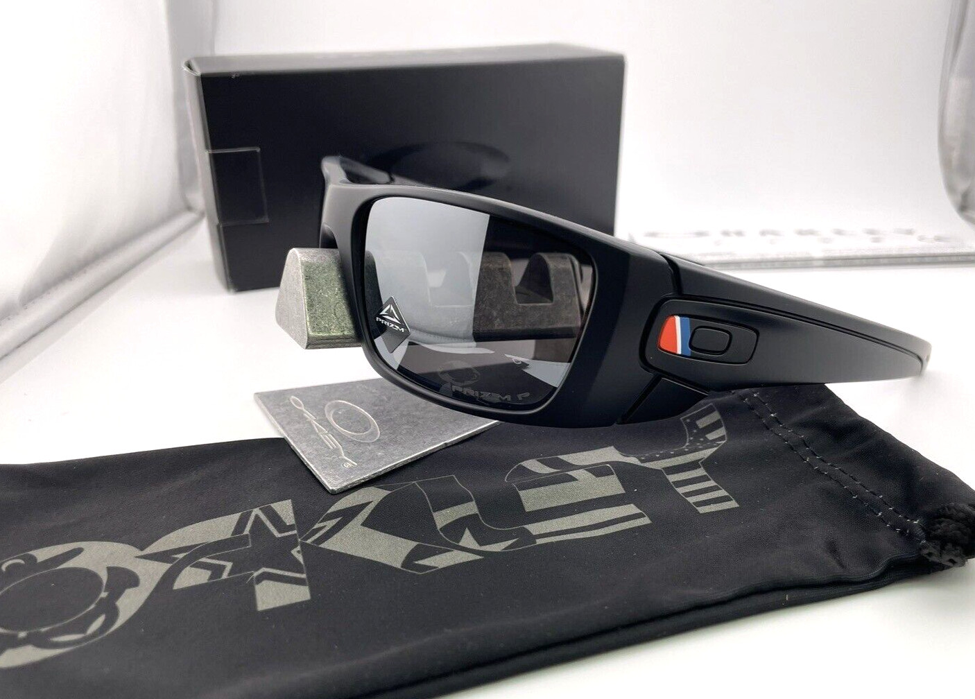 OAKLEY FUEL CELL SI ARMED FORCES PRIZM MATTE BLACK POLARIZED SUNGLASSES 9096-L0