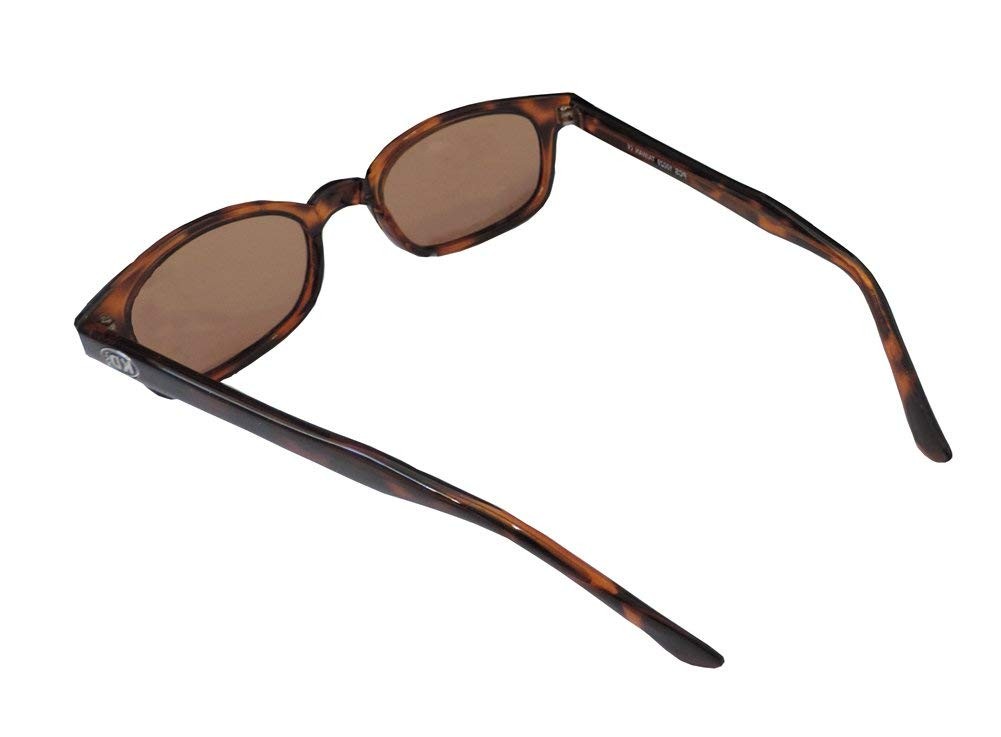 Original X-KD’s Biker Shade Polarized Sunglasses Tortoise Shell Frame w/ Amber