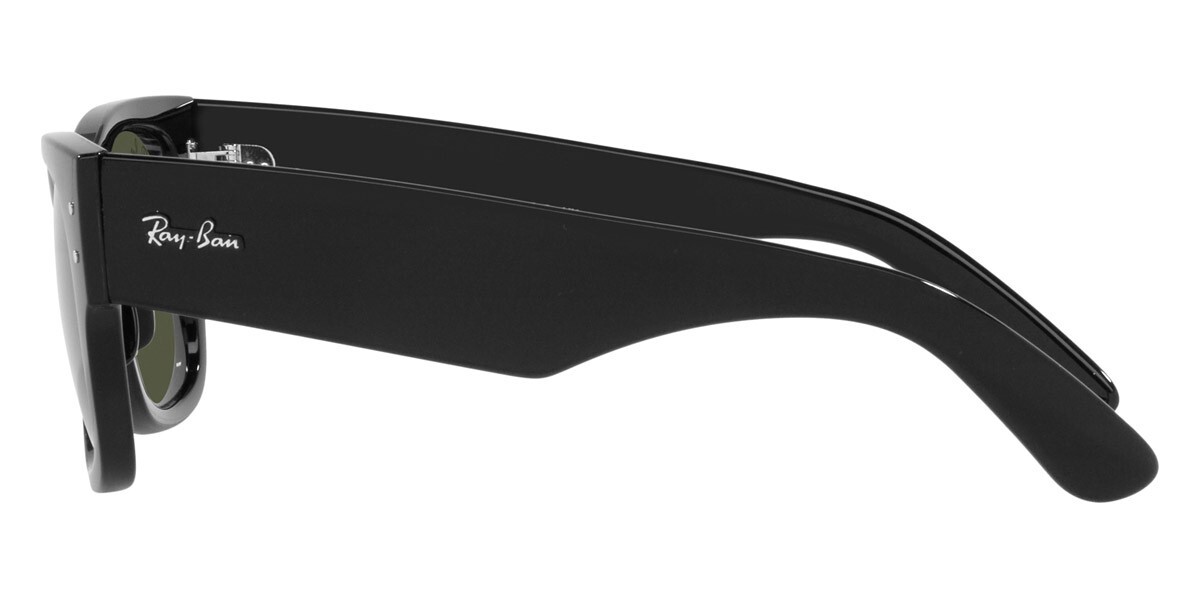 Ray-Ban Unisex Sunglasses RB0840S 901/31 Black Square Green Non-Polarized 51mm
