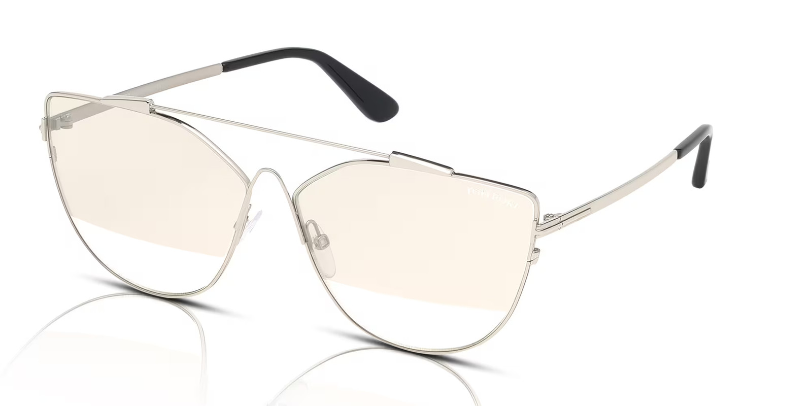 Tom Ford FT0563 Jacquelyn-02 Womens Sunglasses 16C Silver/Smoke Mirror