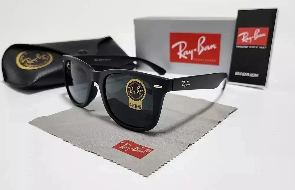 RB2140 Wayfarer Classic Sunglasses 50mm Sunglass Black Frame Gray Lens -Ray-Ban