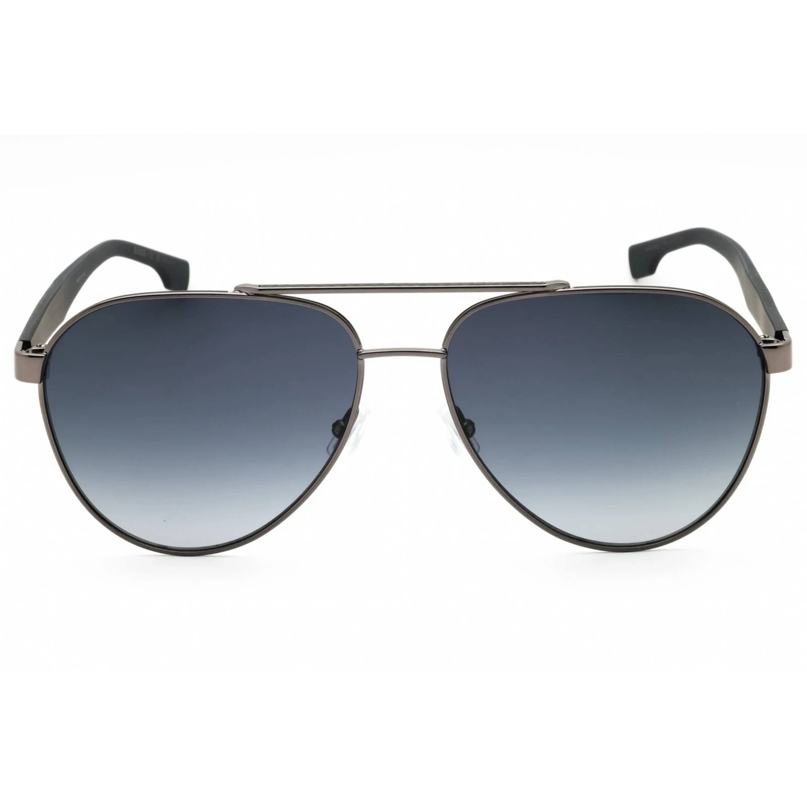 HUGO BOSS GREY SHADED PILOT MEN’S SUNGLASSES NEW BOSS 1485/S 0PTA/1I 60-15-145mm