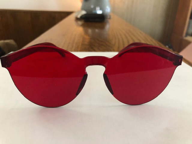 2024 NEW A24 CIVIL WAR MOVIE DVD STYLE SUNGLASSES CANDY APPLE RED US SHIPPER!!!