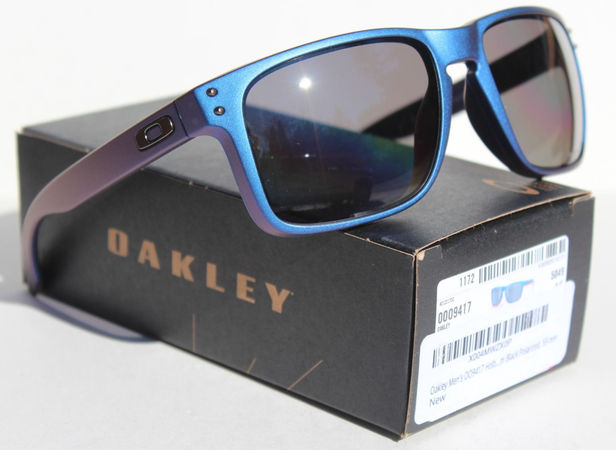 OAKLEY Holbrook XL POLARIZED Sunglasses Cyan/Blue Colorshift/Black OO9417-47 NEW