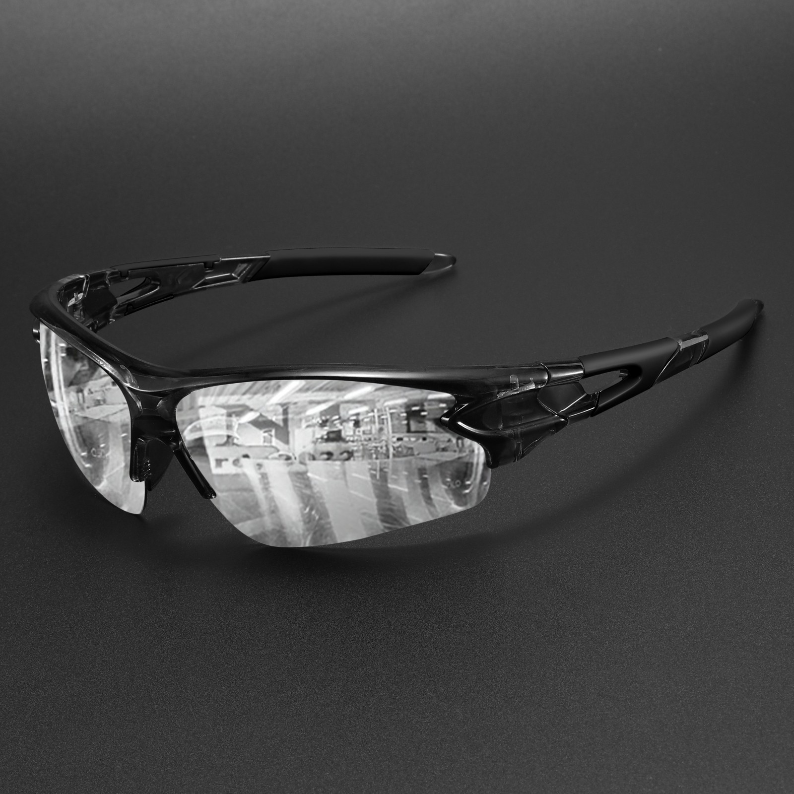 Unisex Sports Sunglasses Polycarbonate UV400 Cycling Running Fishing Glasses..