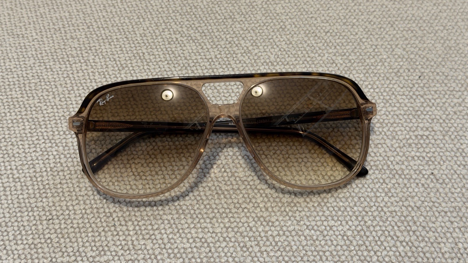Ray-Ban RB2198 Bill 60mm Pilot Oversized Glasses Havana Frame 56-14 1292/51 Read