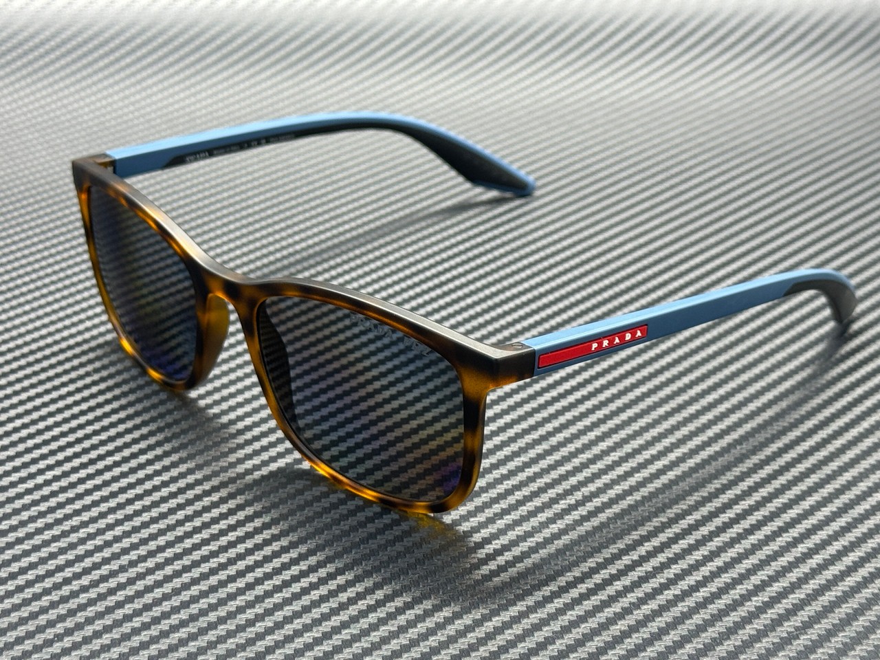PRADA LINEA ROSSA PS A08S U61144 Havana Grey Polarized Men’s 56 mm Sunglasses