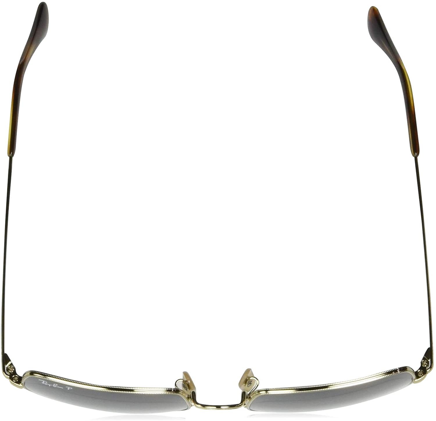 Ray-Ban RB1971 Square Classic Metal Sunglasses – Gold / Blue Gradient Blue