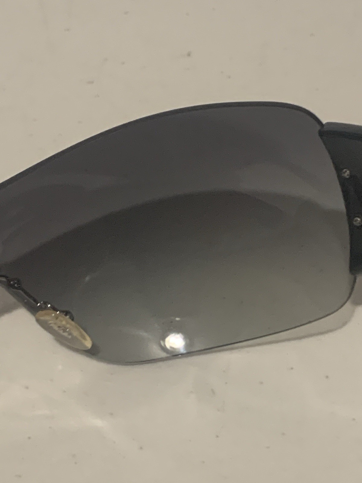 Authentic Prada SPR22M 1AB-3M1 Black Shield Sunglasses w/ Original Case & Cloth