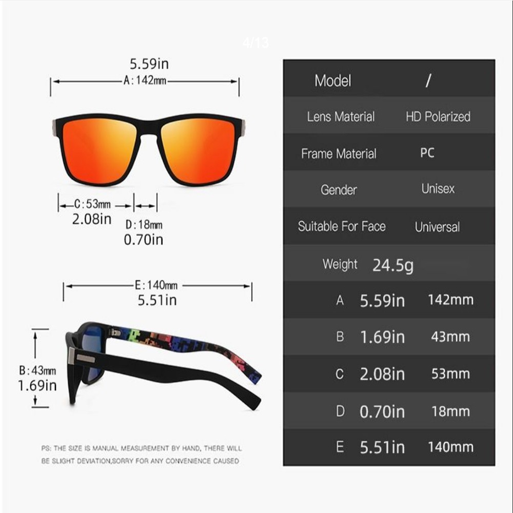 Men Women Tinted Myopia Nearsighted Glasses Square Frame Sunglasses -0.5 to -6.0