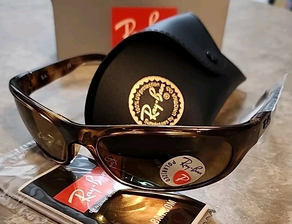 🔥 AUTHENTIC RAY-BAN PREDATOR Vintage HAVANA Polarized Sunglasses RB 4033 642/47