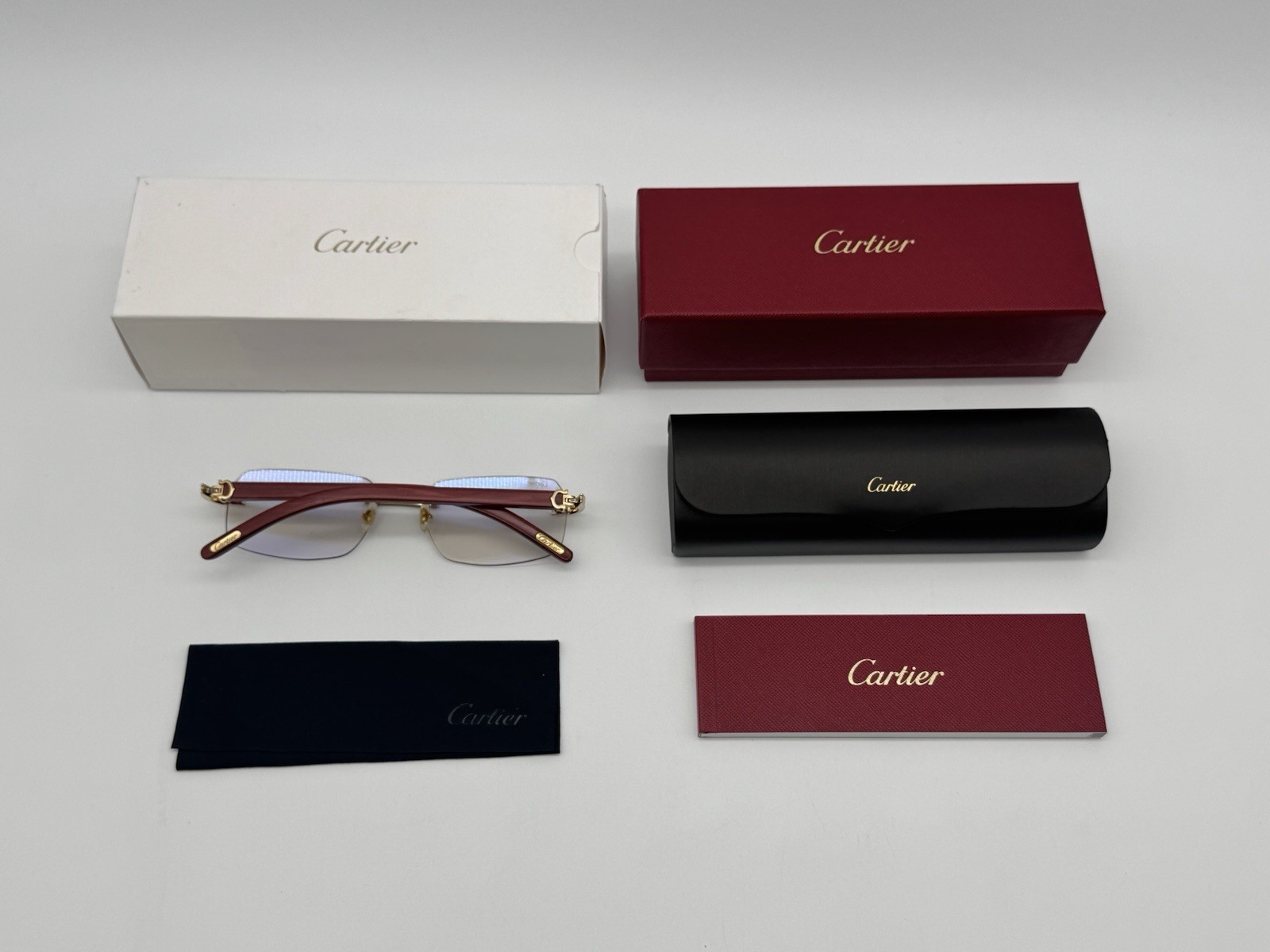 PREMIERE C DE CARTIER BURGUNDY WOOD SUNGLASSES CT0286O NEW 100% GENUINE ~$3575