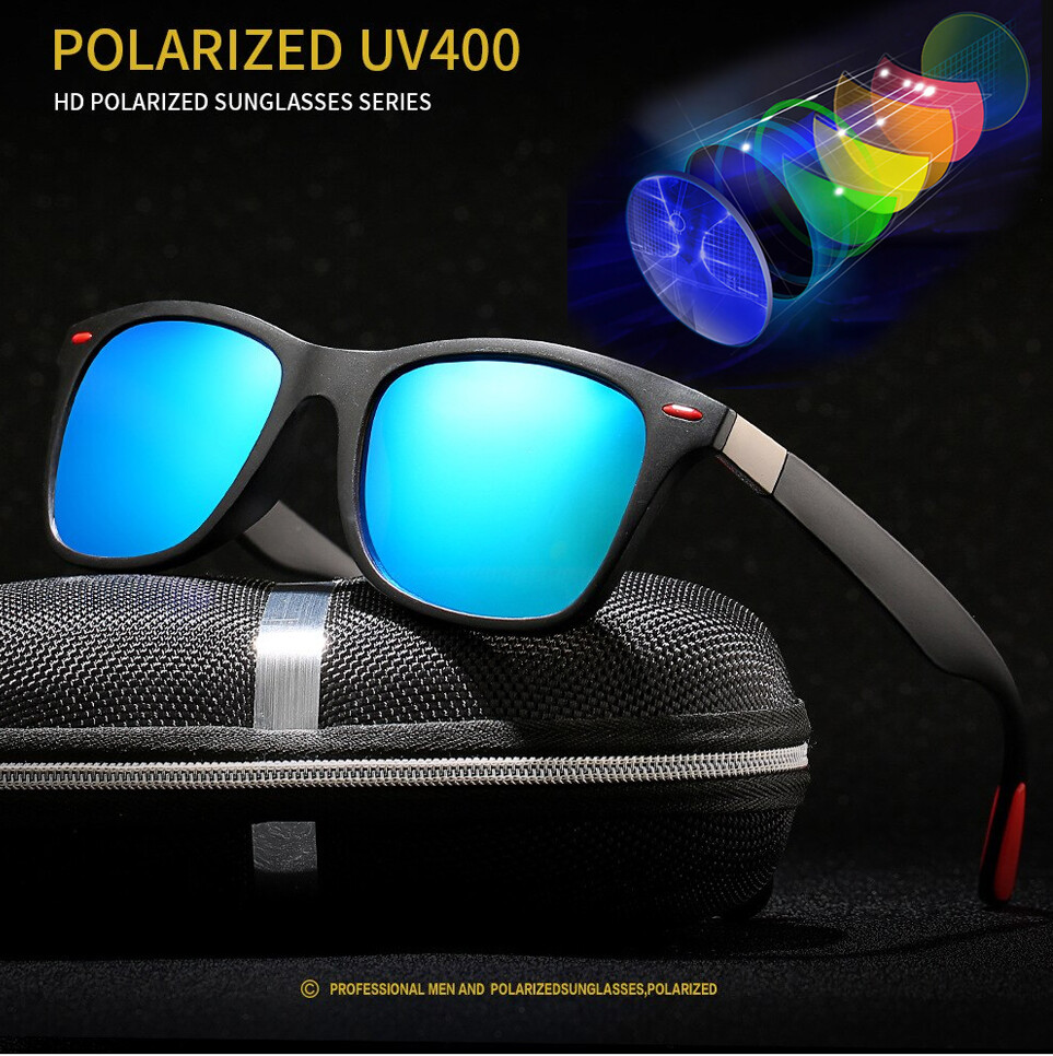 Tac HD+ Polarized Fashion Sunglasses for Men Cycling Driving Sports Sun Glasses