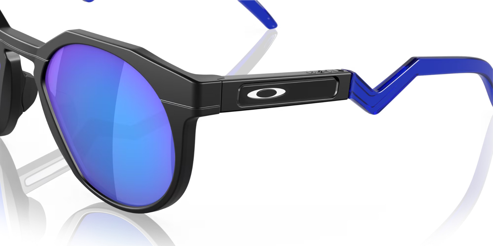 Oakley POLARIZED Sunglasses HSTN OO9242-0452 Black Frame Blue Prizm Sapphire