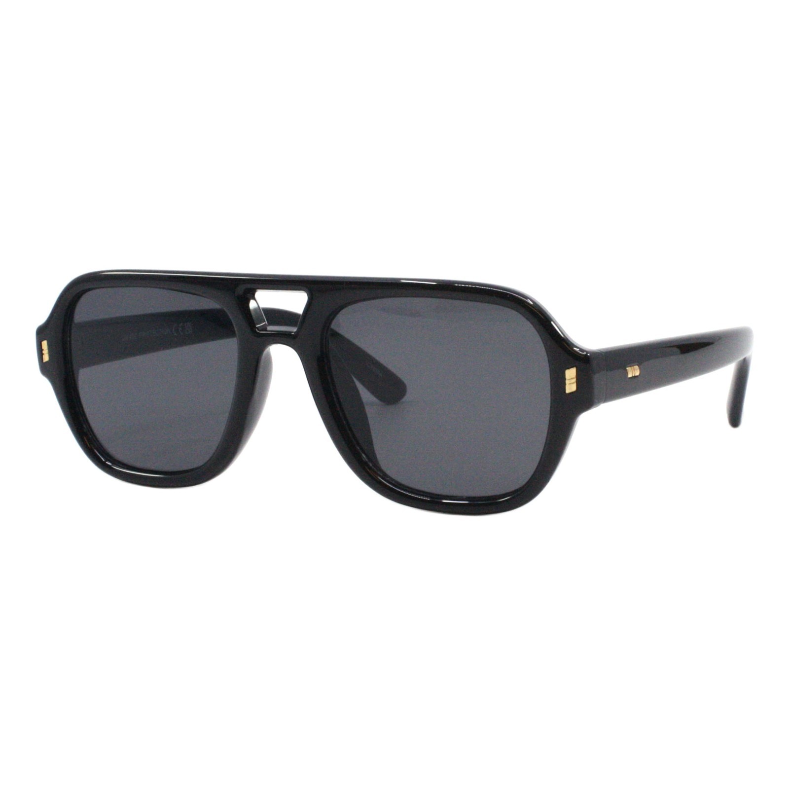 Retro Fashion Sunglasses Square Pilot Flat Top Frame Keyhole Bridge UV400
