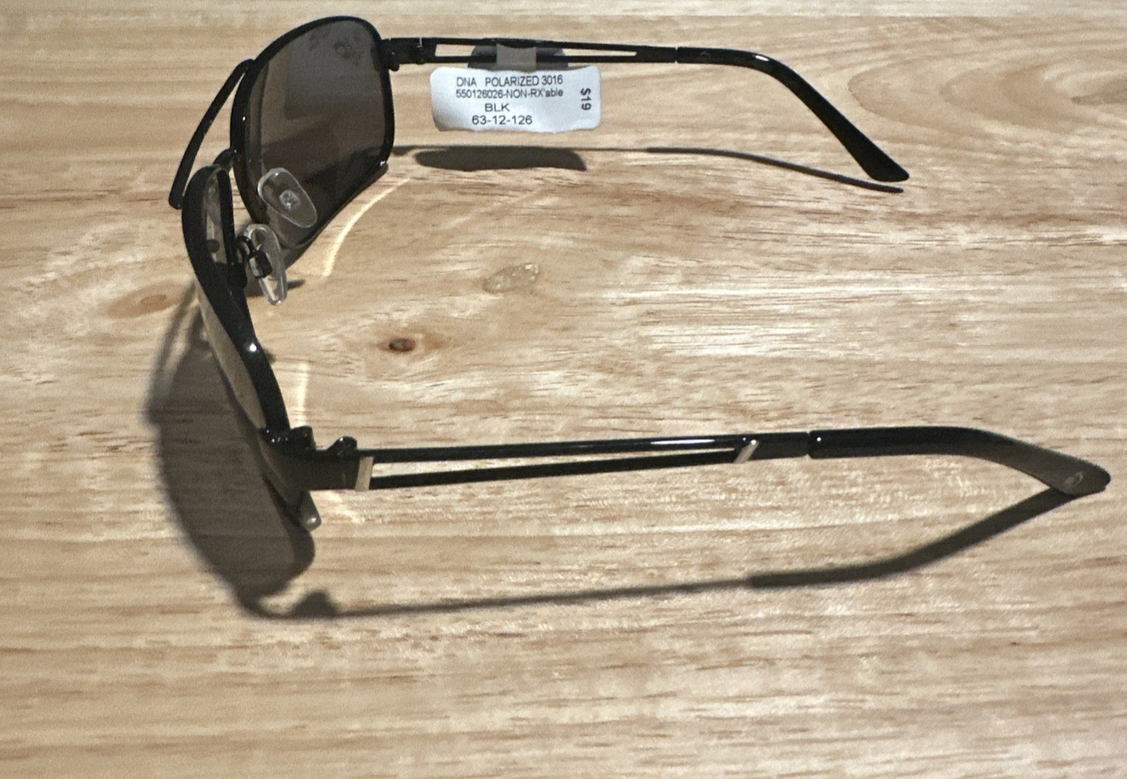 NEW DNA A3016 BLK BLACK AUTHENTIC SUNGLASSES 63-12-126