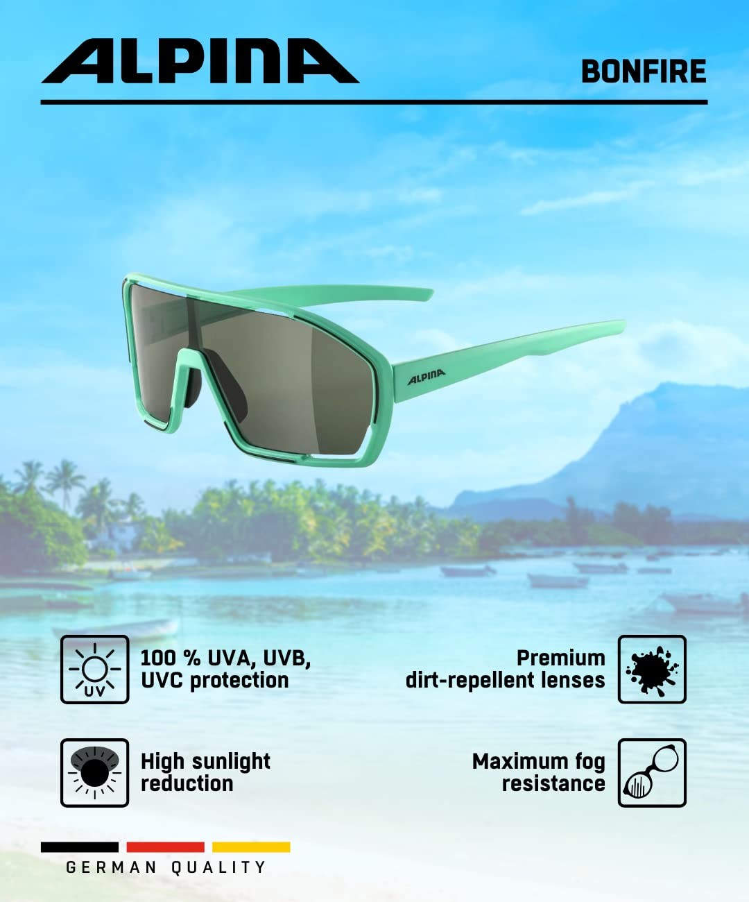 Sport Sunglasses Q-LITE Hydrophobic Anti-fog 100% UV Protection – Adjustable