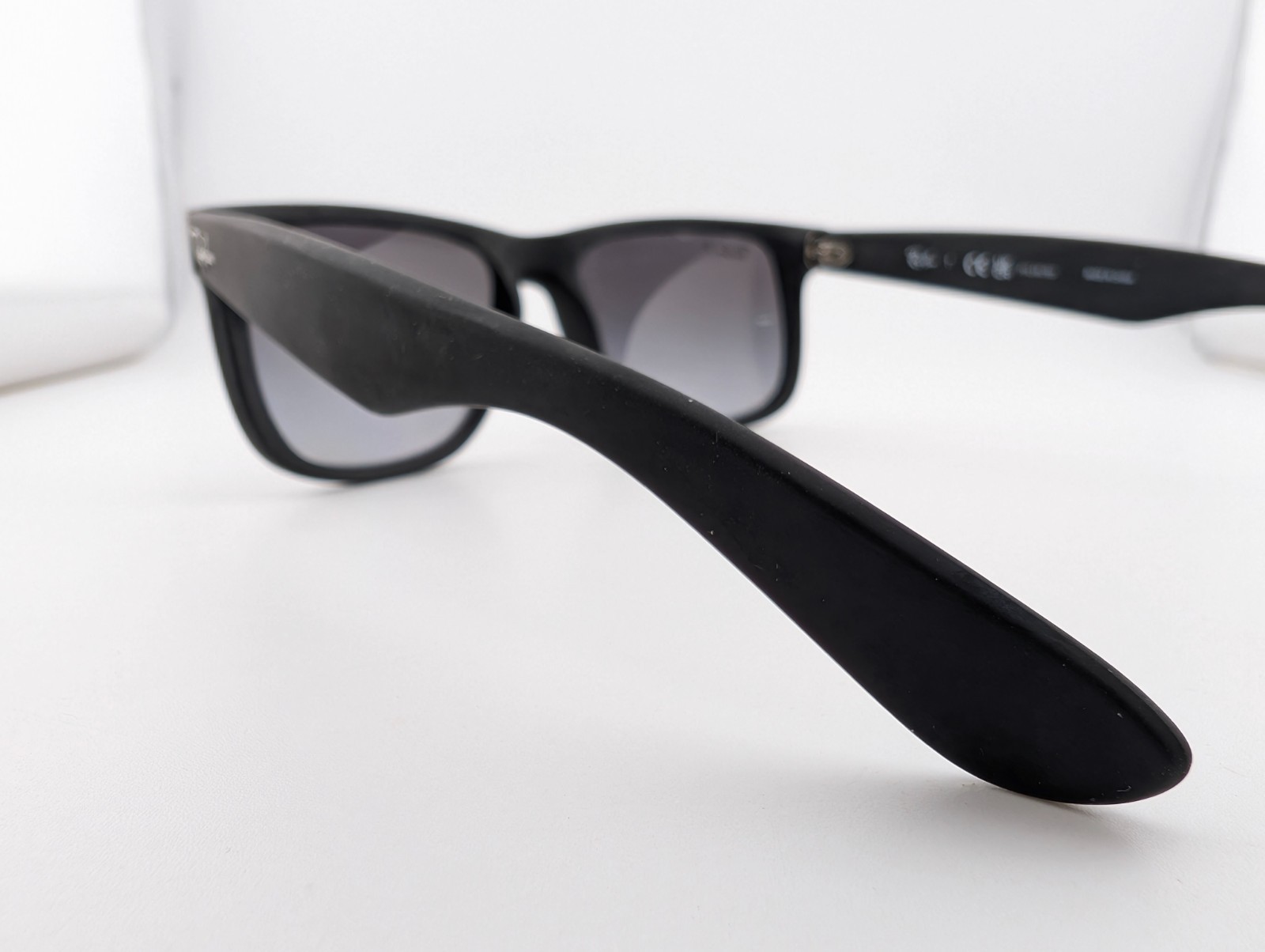 Ray-Ban Sunglasses, Polarized Lenses, Justin RB 4165 622/T3 Matte Blk, 54-16-145