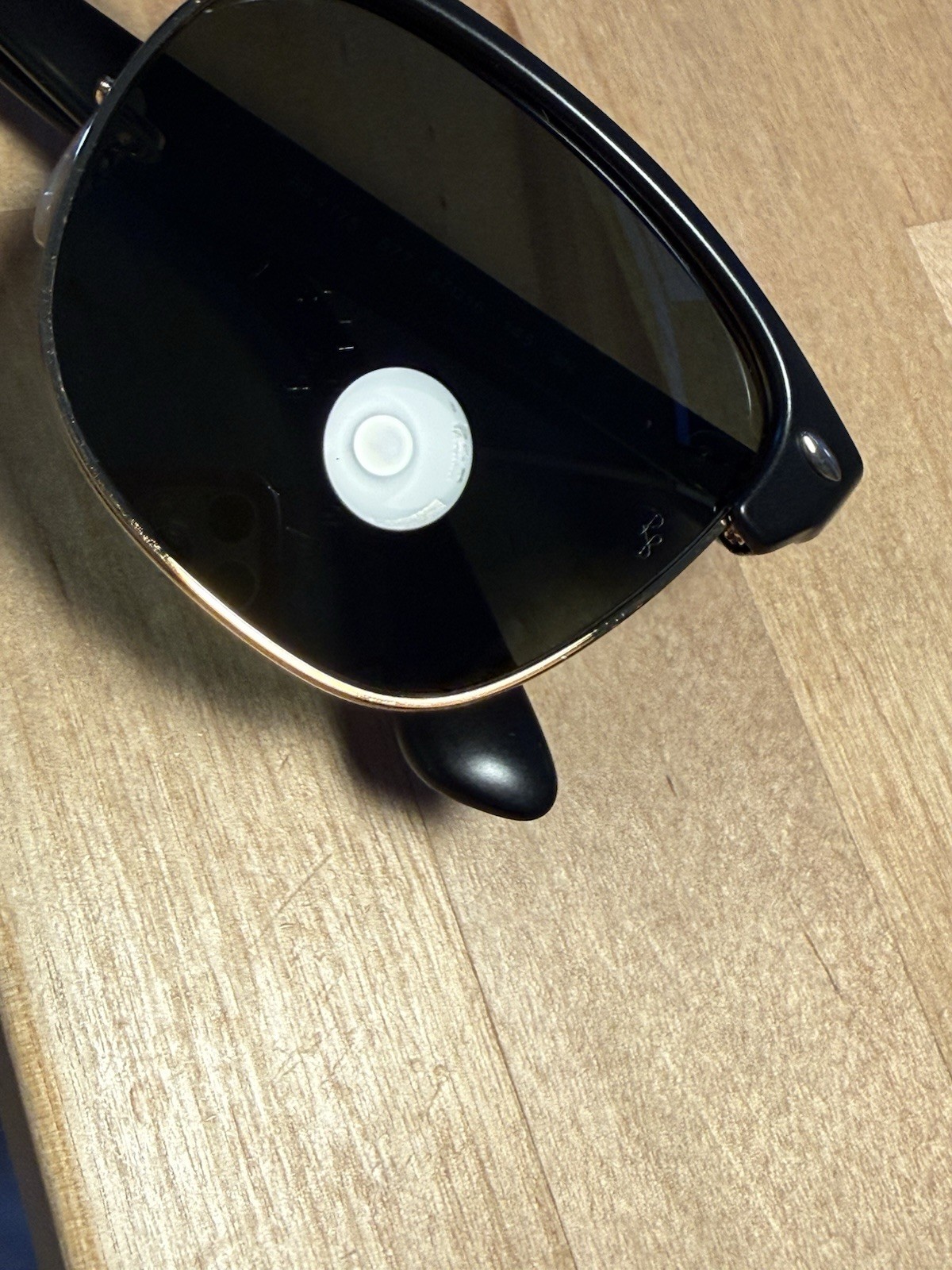 Ray Ban RB4175 877 CLUBMASTER OVERSIZED Black; Green Classic G15 AUTHENTIC ITALY