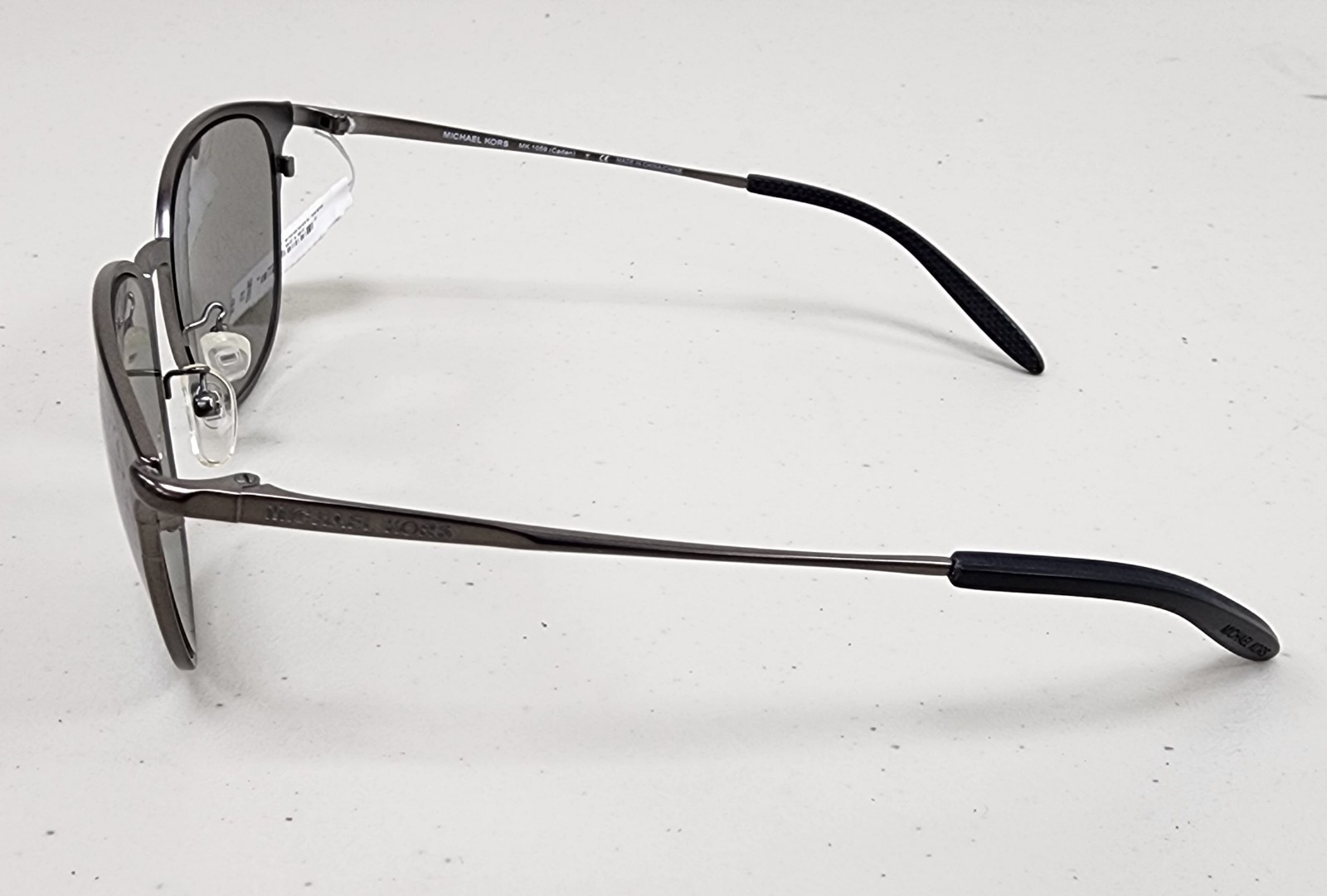 Michael Kors Men’s Caden MK1059 Printed Round Matte Gunmetal Sunglasses NWT