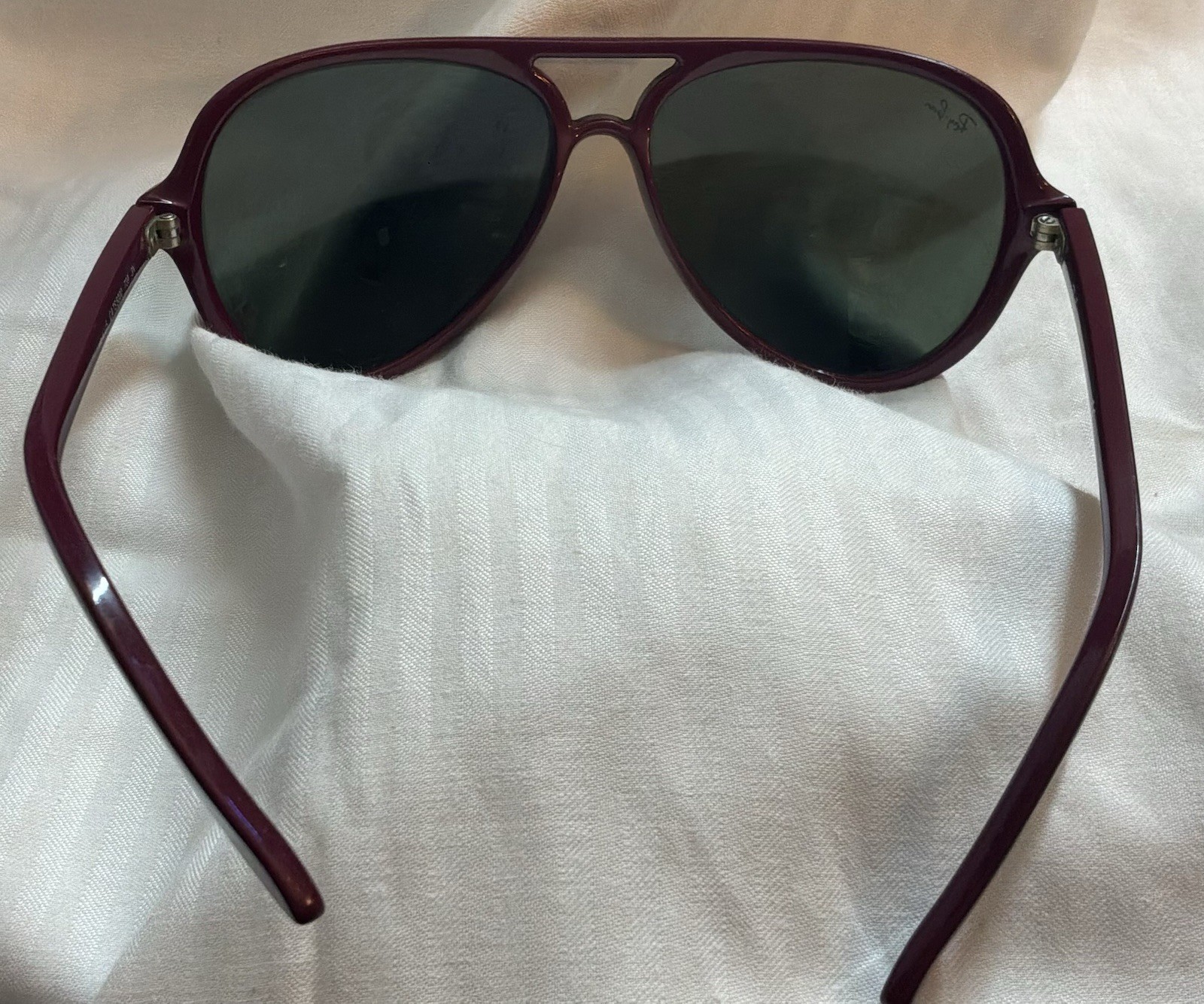 Ray-Ban Cats 5000 Sunglasses RB4125 -Red /Reddish Brown Frame- Gray Pilot 739