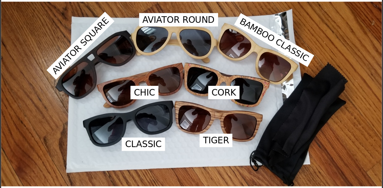 Mens and Womens Wood Sunglasses Wooden Retro Vintage Wood Polarized Glasses