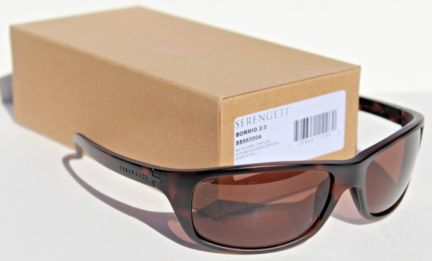 SERENGETI Bormio 2.0 POLARIZED Sunglasses Tortoise/Saturn Drivers SS563004 NEW