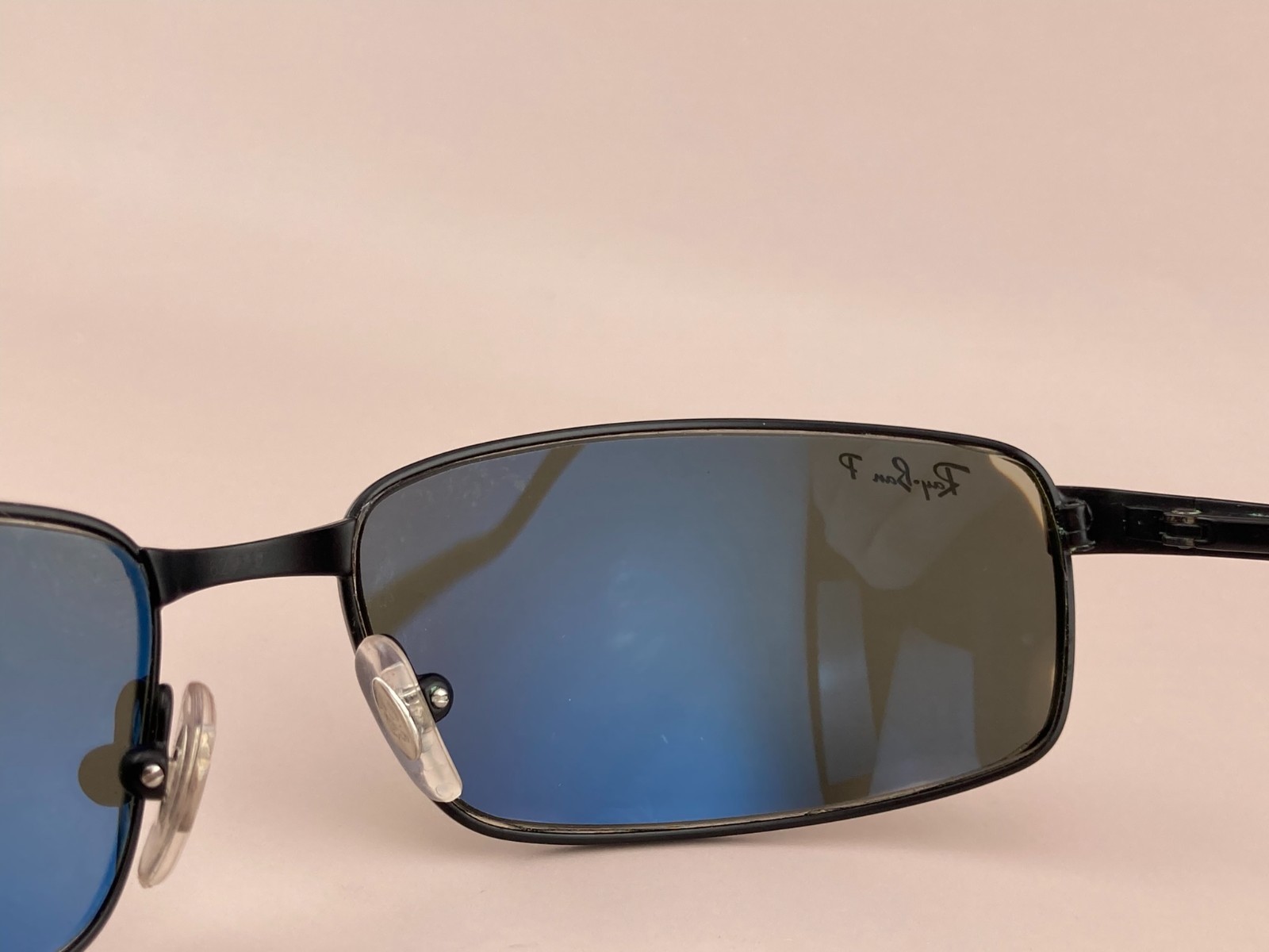 Ray Ban Sunglasses RB 3194 006/58 Black Metal Sports Wrap G15 Green Polarized