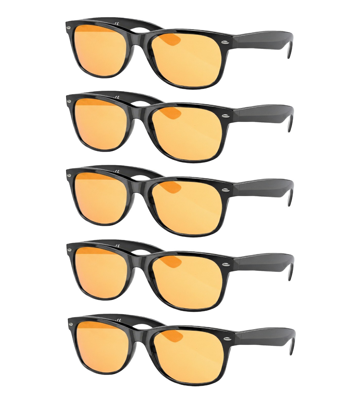 EYEBOGO 5-Pack Night Driving Yellow Glasses for Men Women