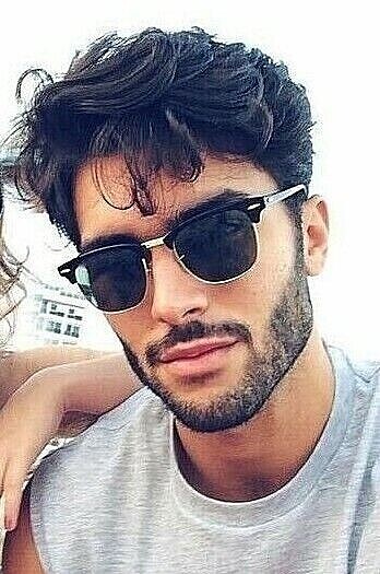 Retro Sunglasses Half Frame Clubmaster Classic Women Ladies Chicks HAVANA GAFAS
