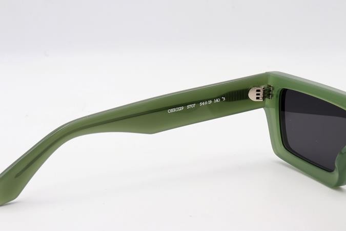 Off-White Manchester OERI129 Eyeglasses Olive Green 5707 Authentic 54mm