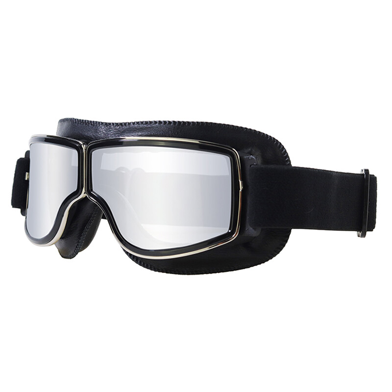 Vintage Goggles Windproof Leather Sunglasses Men’s Riding Helmet Eyewear Glasses