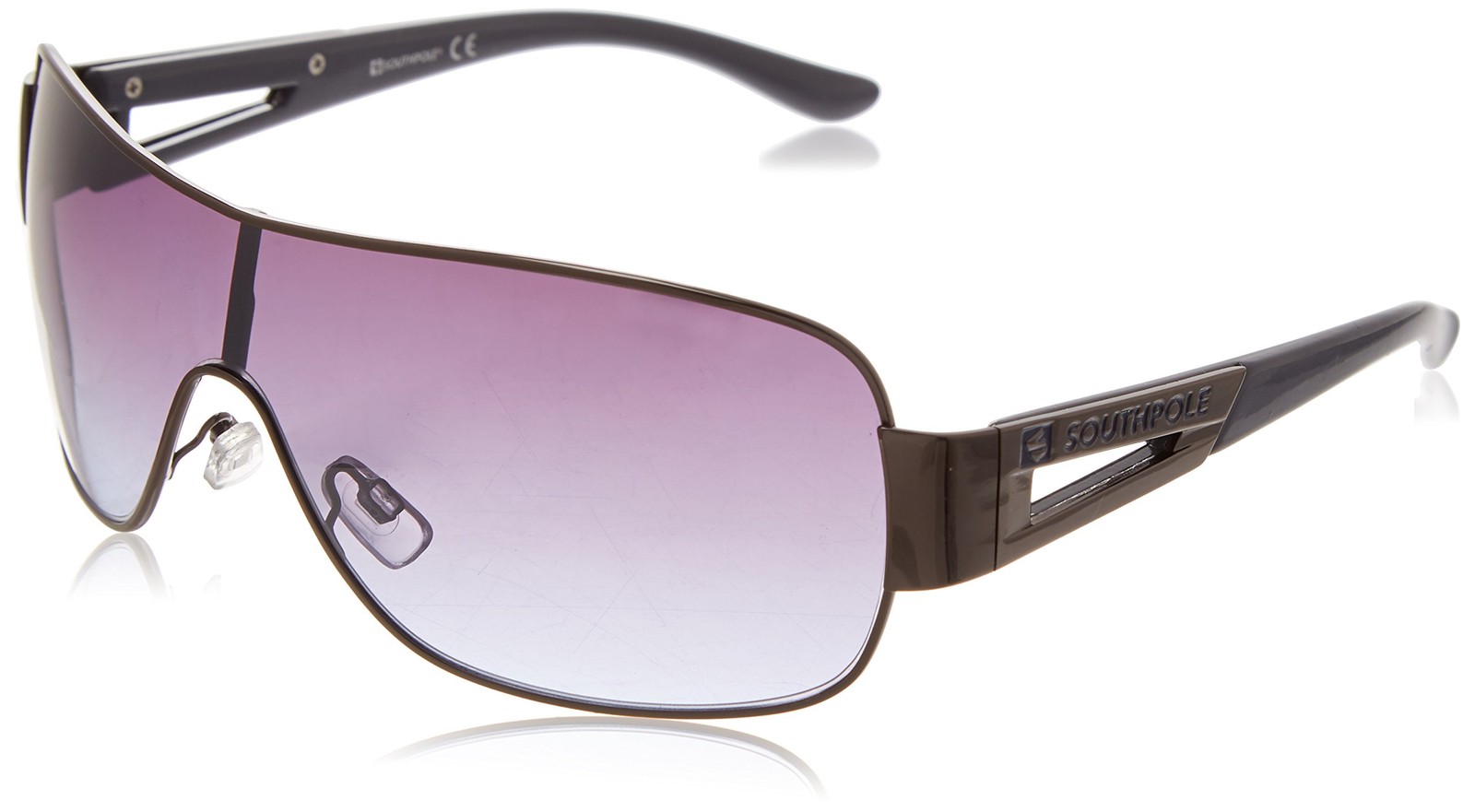 Southpole 5017SP Men’s UV400 Protective Rectangular Shield Sunglasses. Cool G…